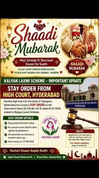 Telangana HC refuses to lift stay on Shaadi Mubarak scheme