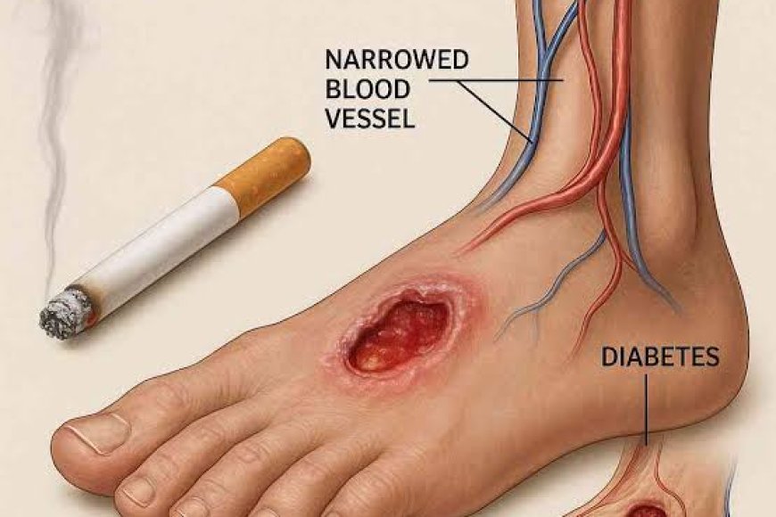 Tobacco & diabetes increase amputation risk 