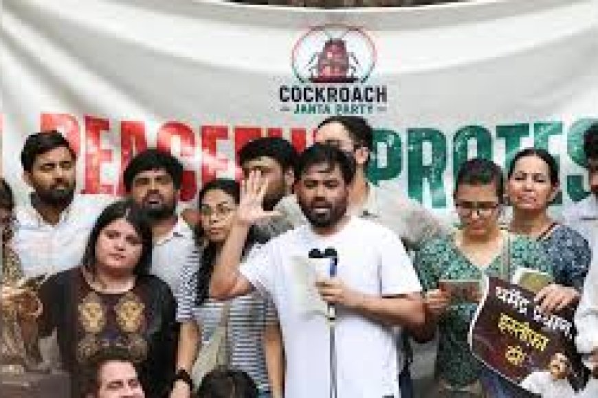Cockroach party stir in Pune on Thursday demanding Pradhan's resignation