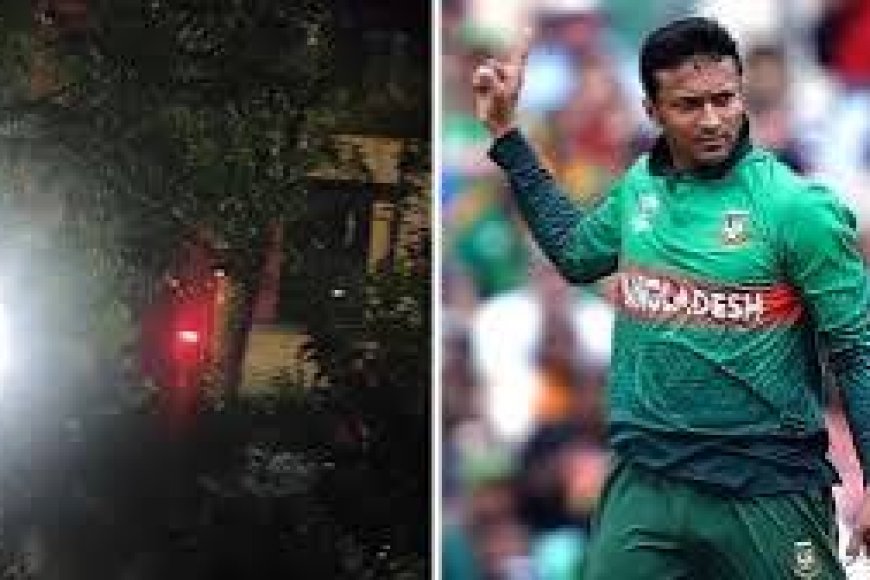 Petrol bomb attack on Shakib Al Hasan's house after appearance in Sheikh Hasina press conference