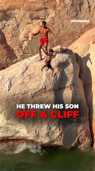 Angry teen jumps off cliff, father falls saving him; mother follows in death