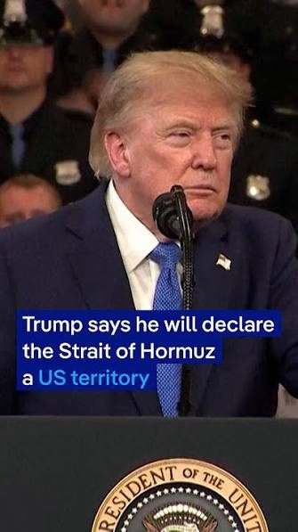 Trump Says Will "Soon" Declare Strait Of Hormuz US Territory