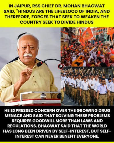 Mohan Bhagwat: 'If any Hindu thinks there should be no Muslim in Bharat...'