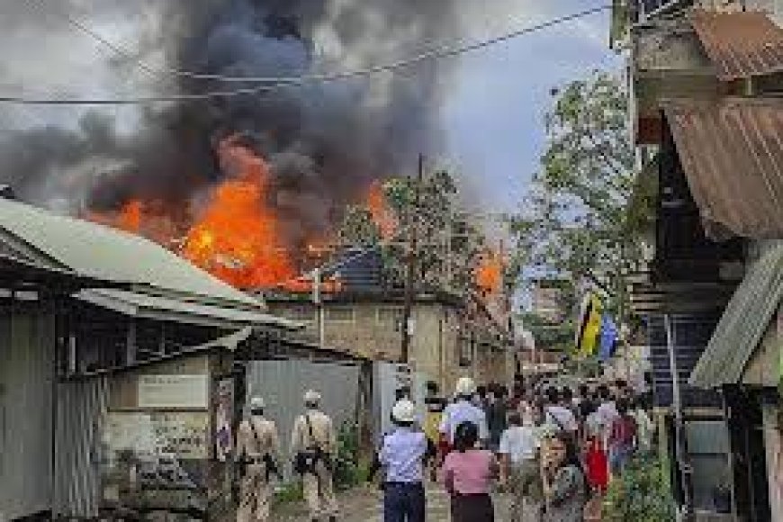 Suspected Militants Torch Houses In Manipur Village