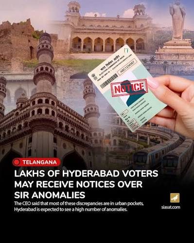 38.93 lakh core urban region covering Hyderabad to get SIR notices