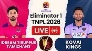 2026 TNPL: Kovai advance as rain eliminates Tiruppur