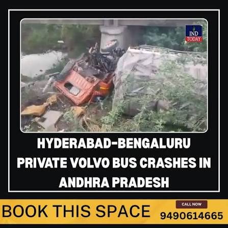 40 injured in Hyderabad-Bengaluru bus accident in Andhra