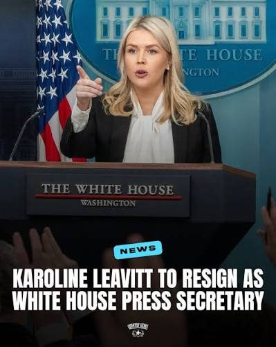 US Press Secretary Karoline Leavitt To Quit, Will Be "Outside Advisor"