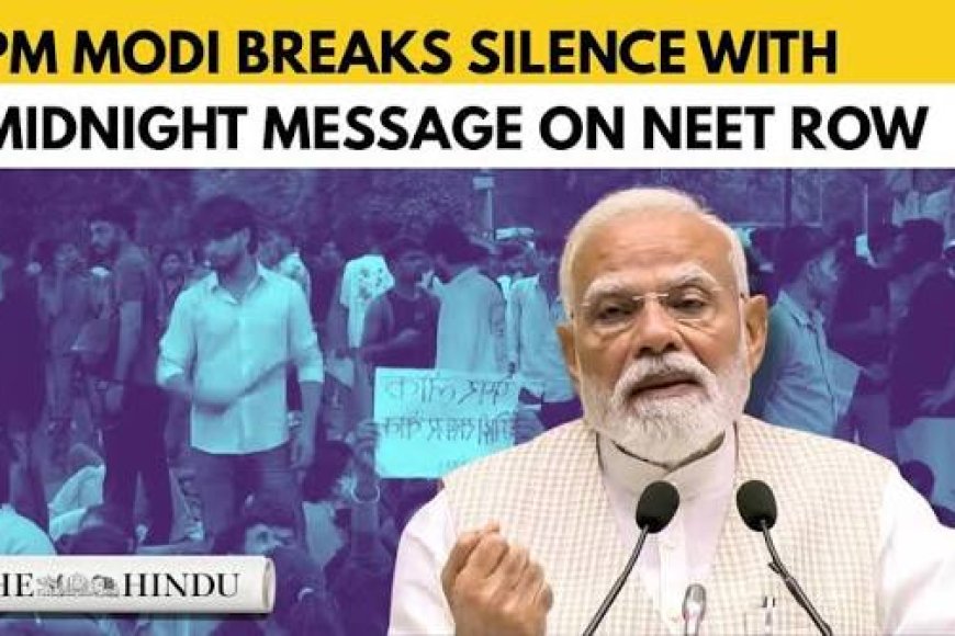 Under pressure, Modi issues midnight video message