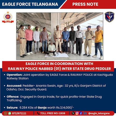 EAGLE Force seizes Rs 6 cr assets in interstate drug racket