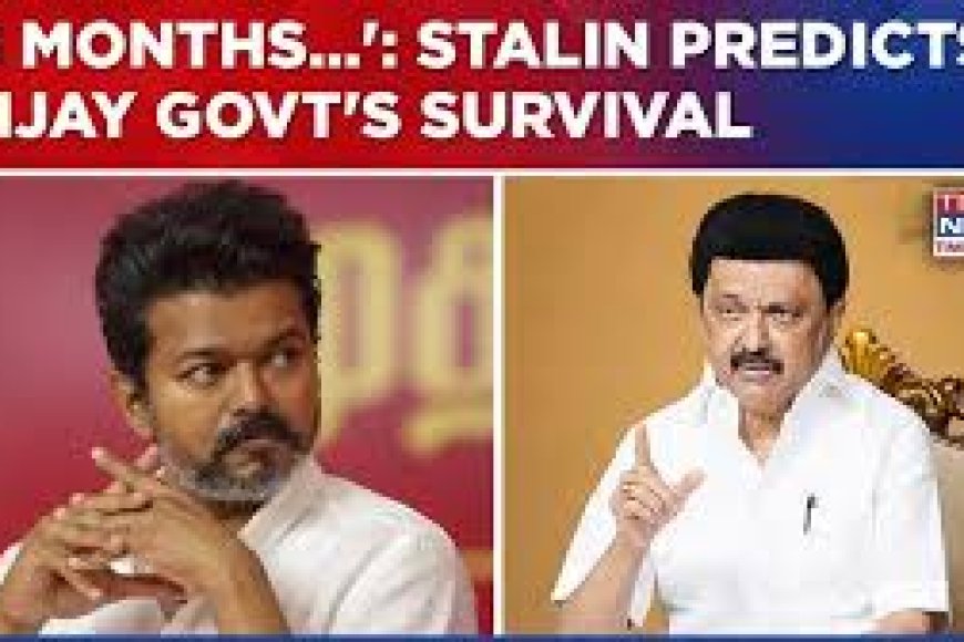 TVK govt may not last even three months: Stalin