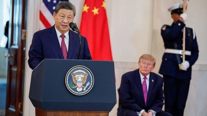 In Trump's presence, Xi says US, China must ensure human control of AI