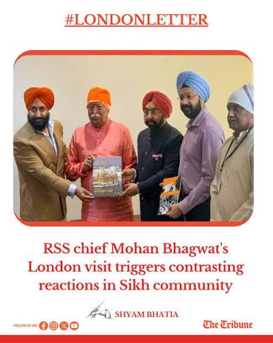 Activists protest at London hotel over RSS event linked to Bhagwat