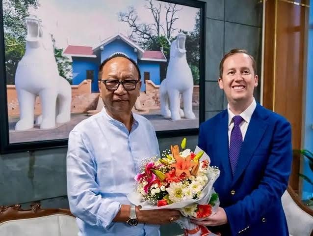 After Kashmir, US envoy Sergio Gor visits Manipur, meets CM Khemchand