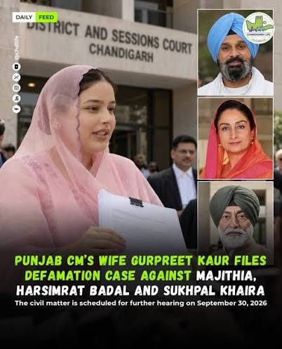 Punjab CM Bhagwant Mann’s wife files defamation case against opposition leaders