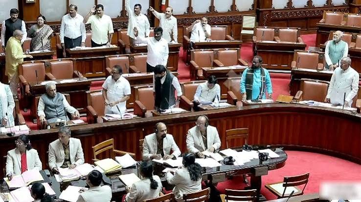 Vande Mataram stops after 2 stanzas in Karnataka assembly; BJP members protest