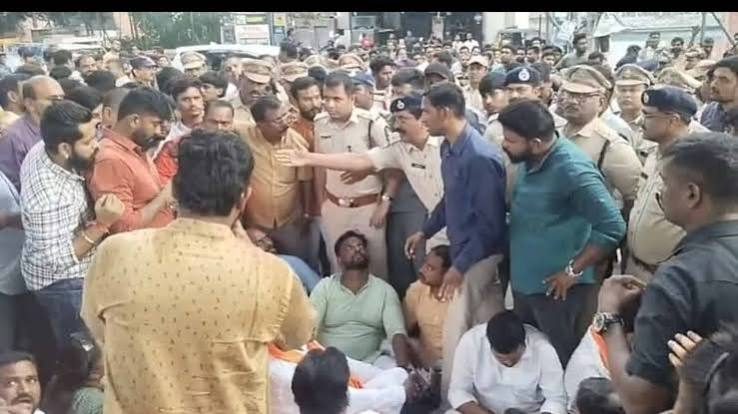 Mild tension at Madannapet