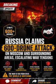 Ukraine fires 1,000+ drones at Russia, hundreds target Moscow