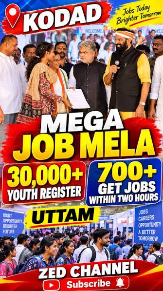 Kodad job mela draws 30,000 registrations