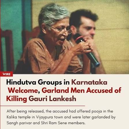 Gauri Lankesh murder accused felicitates Karnataka commissioner