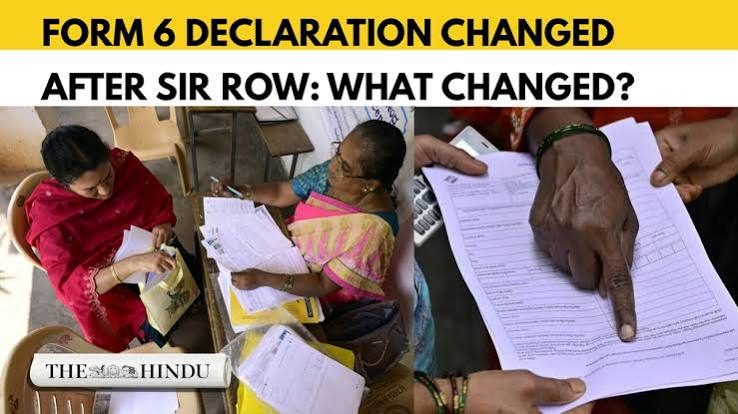 EC removes declaration from Form 6 in states post-SIR