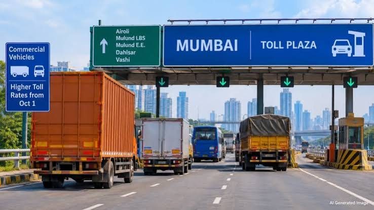 Mumbai entry/exit toll for commercial vehicles hiked