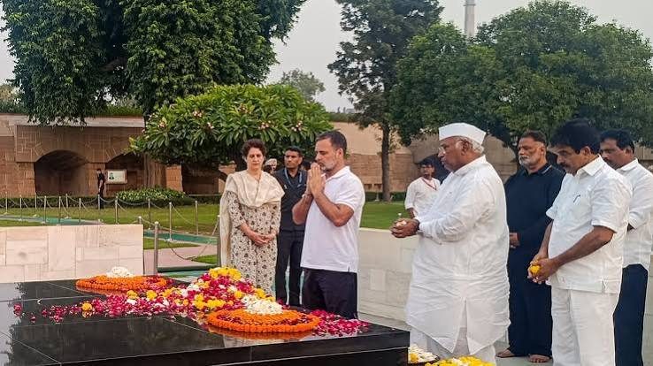 INDIA bloc holds peaceful Rajghat protest, vows to continue 'vote chori' agitation until CEC resigns