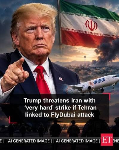 Trump claims Iran behind flydubai attack